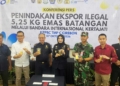 Konferensi Pers Kantor Kppbc Cirebon Terkait Penindkan 5,25 Kilogram Emas Ilegal Melalui Bandara Internasional Jawa Barat (Bijb) Kertajati, Kabupaten Majalengka, Rabu, 7 Oktober 2026.