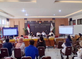 Pertumbuhan Penduduk Berpotensi Ubah Dapil Pemilu 2029 di Kota Cirebon 1 Suasana Fgd Kpu Kota Cirebon Bertema “Pengaruh Kepadatan Penduduk Terhadap Pelaksanaan Pemilu 2029” Yang Digelar Di Aula Kpu Setempat, Rabu, 14 Oktober 2026.