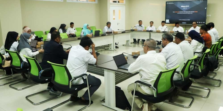 Suasana Pendampingan Dan Peninjauan Venue Oleh Inspektorat Jenderal Kementerian Agama Ri Bersama Tim Pendis Dan Diktis Untuk Gelaran Aicis+ 2026 Di Uin Siber Cirebon, Senin, 19 Oktober 2026.